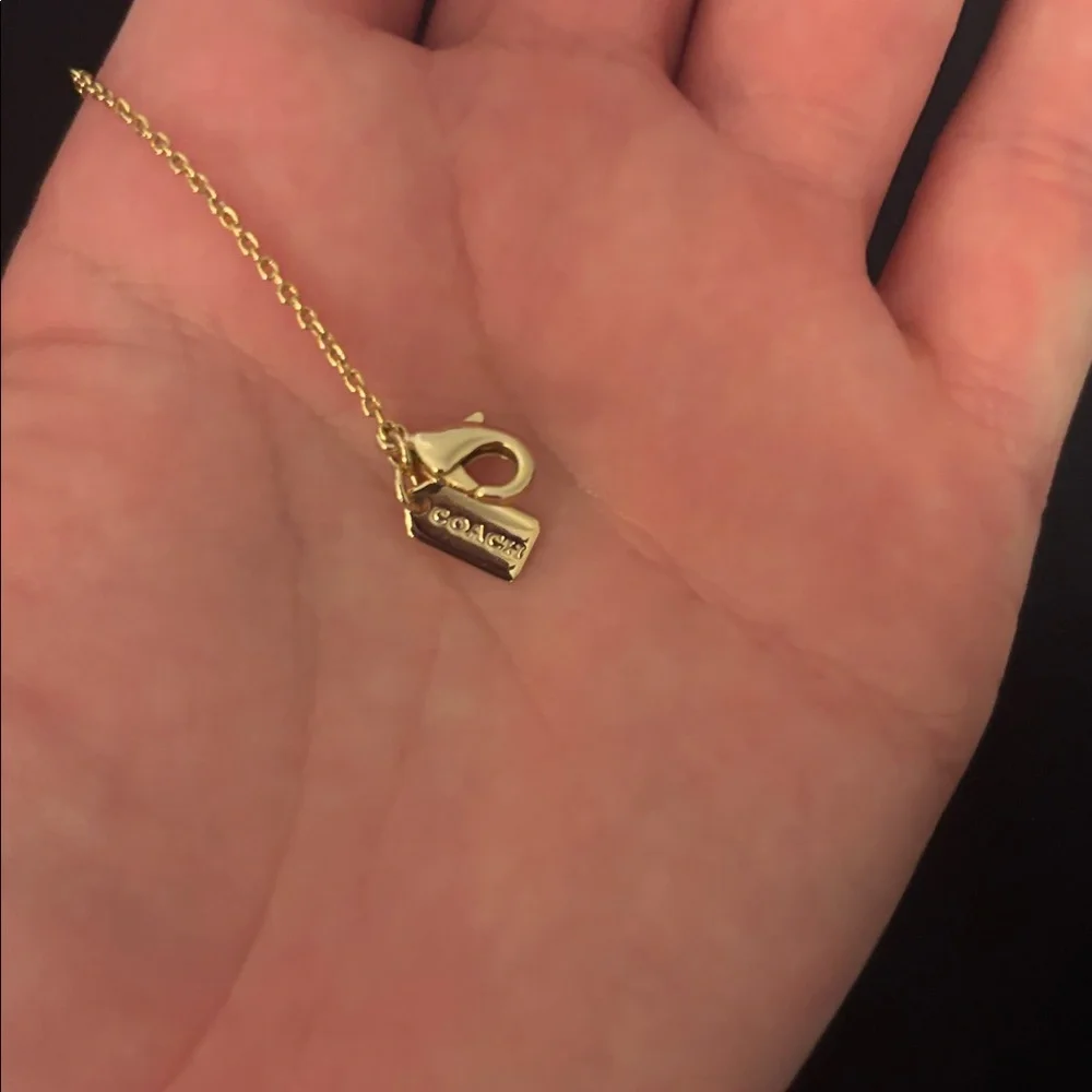 Coach pave necklace and stud set Gold - Picture 3 of 7